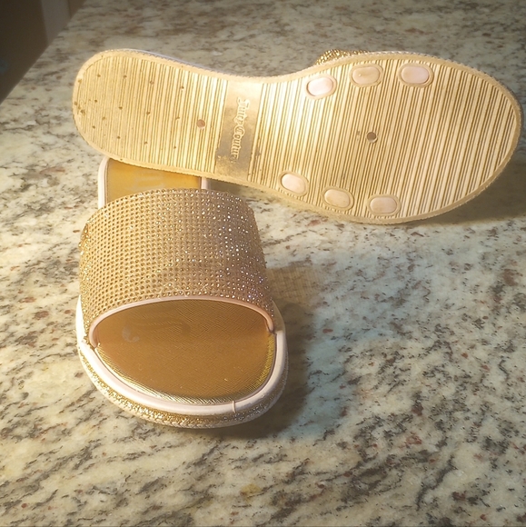 Juicy Couture rose gold slides Size 10 - Picture 4 of 4